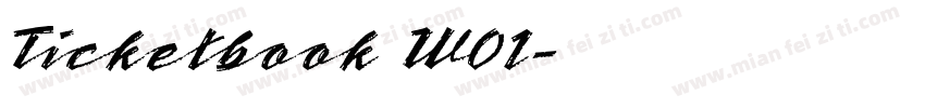 Ticketbook W01字体转换